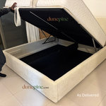 Load image into Gallery viewer, HavenRise Upholstered Hydraulic Bed with Storage