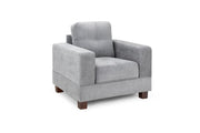 Gray armchair on a white background