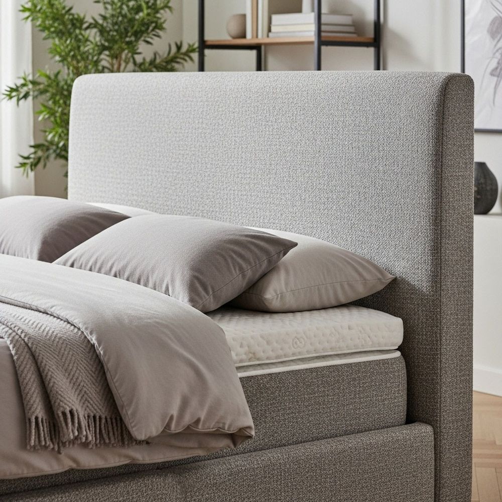 Sereno Upholstered Hydraulic Bed with Storage