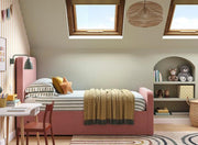 Kids Upholstered Bed Frame with Storage