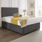 Load image into Gallery viewer, Sana Premium Fabric Divan Bed Frame – premium bed frame made in UAE by DunePine with upholstery finish.
