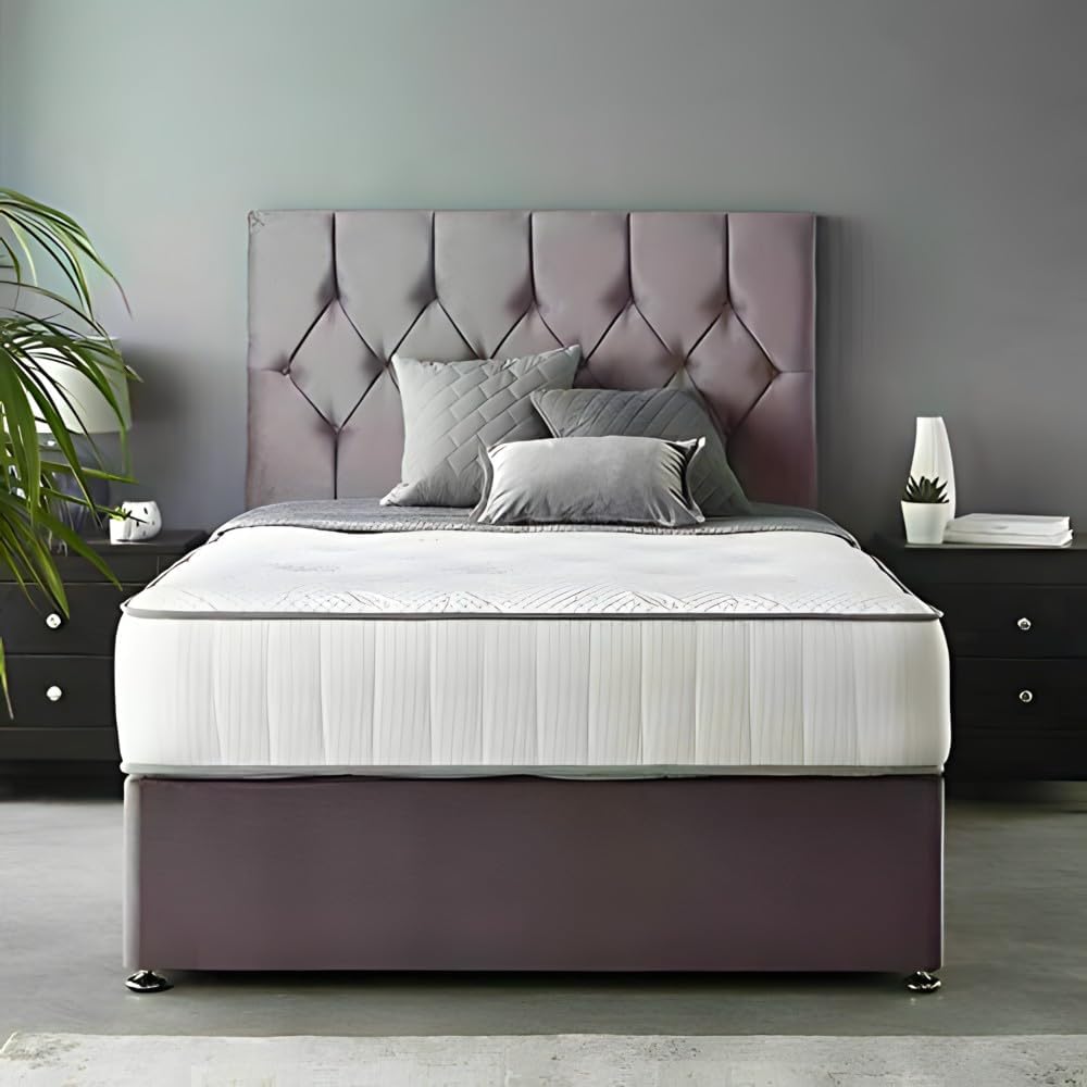 Zenith Premium Bed Frame – premium bed frame made in UAE by DunePine with upholstery finish.