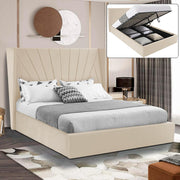 Blisswood Upholstered Premium Ottoman Bed Frame – premium bed frame made in UAE by DunePine with upholstery finish.