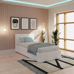 Load image into Gallery viewer, Everest Classic Upholstered Ottoman Bed Frame – premium bed frame made in UAE by DunePine with upholstery finish.
