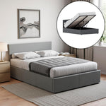 Load image into Gallery viewer, Veronica Premium Ottoman Bed Frame – premium bed frame made in UAE by DunePine with upholstery finish.

