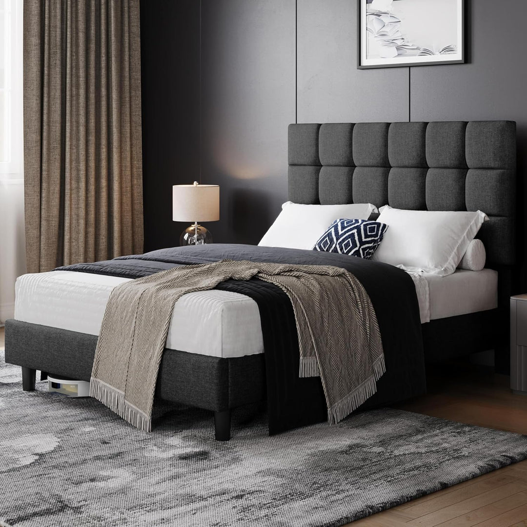 Yaheetech Premium Bed Frame Upholstered