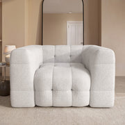 Jasper Upholstered Fabric Armchair - Elegant upholstered fabric armchair by DunePine