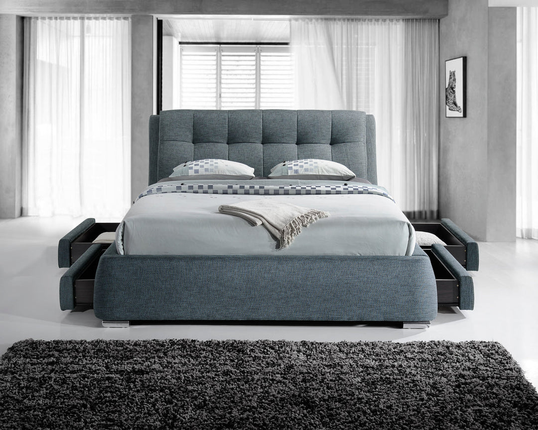 Artisan Fabric Premium Bed Frame – premium bed frame made in UAE by DunePine with upholstery finish.