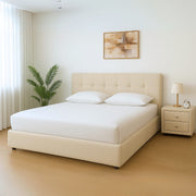 Mavilla Divan Fabric Premium Bed Frame Premium Bed Frame by Dunepine, Dubai UAE