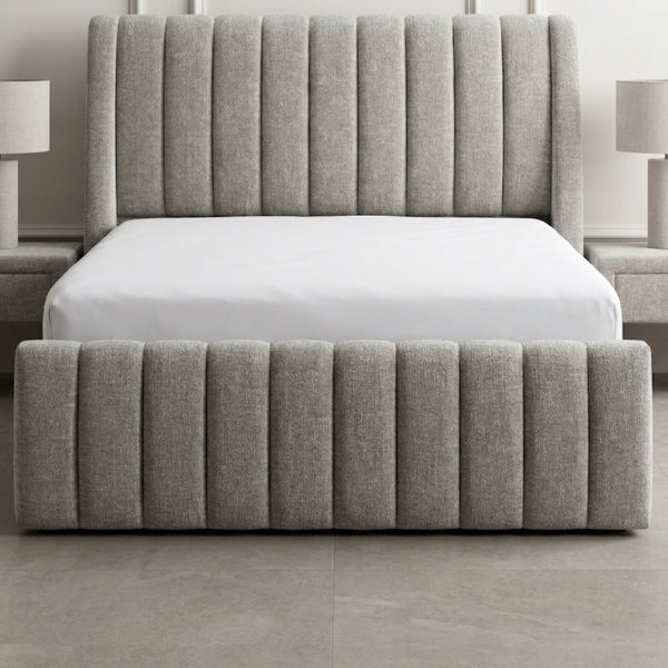 Bliss Channel-Tufted Upholstered Bed