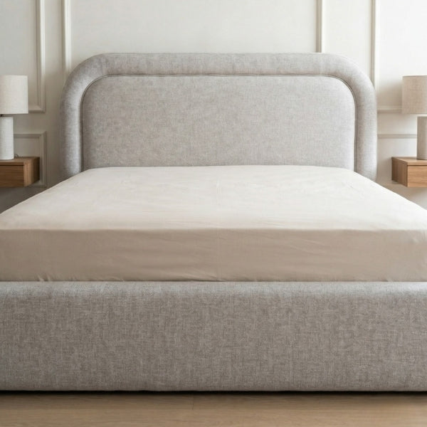 Celeste Curved Upholstered Bed