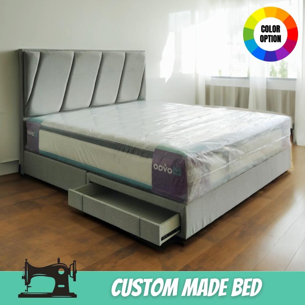Zerra Drawer Storage Divan Premium Bed Frame Premium Bed Frame by Dunepine, Dubai UAE