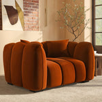 Load image into Gallery viewer, Marble Upholstered Fabric Armchair - Elegant upholstered fabric armchair by DunePine
