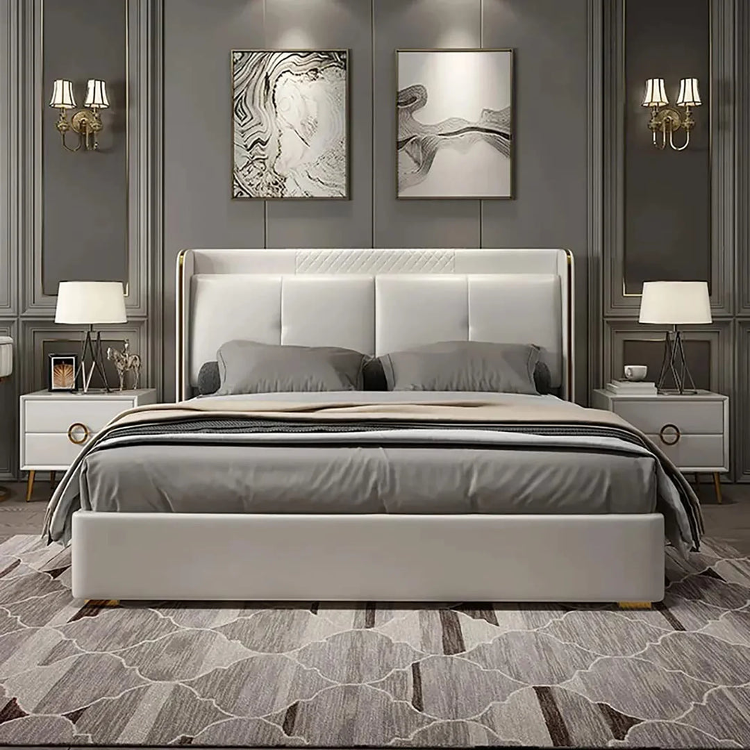 Elodie Upholstered Bed – made in UAE by Dune & Pine