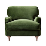 Load image into Gallery viewer, Green armchair on a white background
