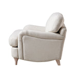 Load image into Gallery viewer, Beige armchair on a white background
