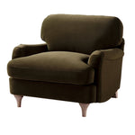 Load image into Gallery viewer, Brown armchair on a white background
