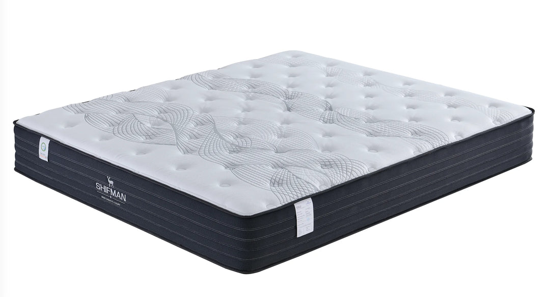 Mattress with 'Shimao' branding on a white background
