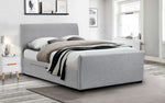 Load image into Gallery viewer, Capri Premium Bed Frame – premium bed frame made in UAE by DunePine with upholstery finish.
