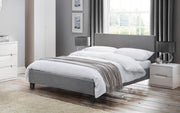 Noor Premium Bed Frame – premium bed frame made in UAE by DunePine with upholstery finish.