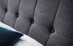 Load image into Gallery viewer, close up a a bed in grey color
