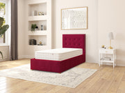 Edwards Fabric Premium Ottoman Bed – premium bed frame made in UAE by DunePine with upholstery finish.