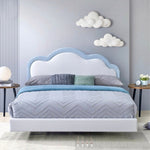Load image into Gallery viewer, Regal Cloud Shaped Floating Queen Bed
