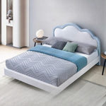 Load image into Gallery viewer, Regal Cloud Shaped Floating Queen Bed
