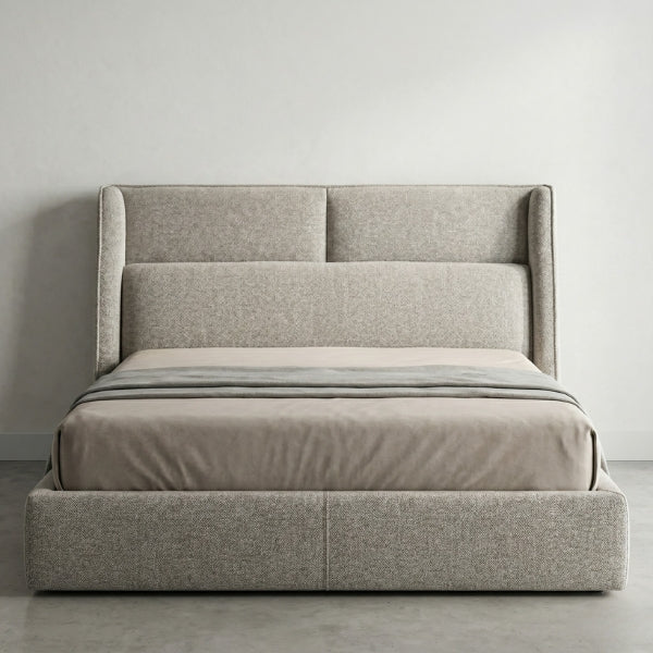 Lumina Wingback Upholstered Bed