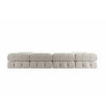 Load image into Gallery viewer, Beige tufted sofa on a white background
