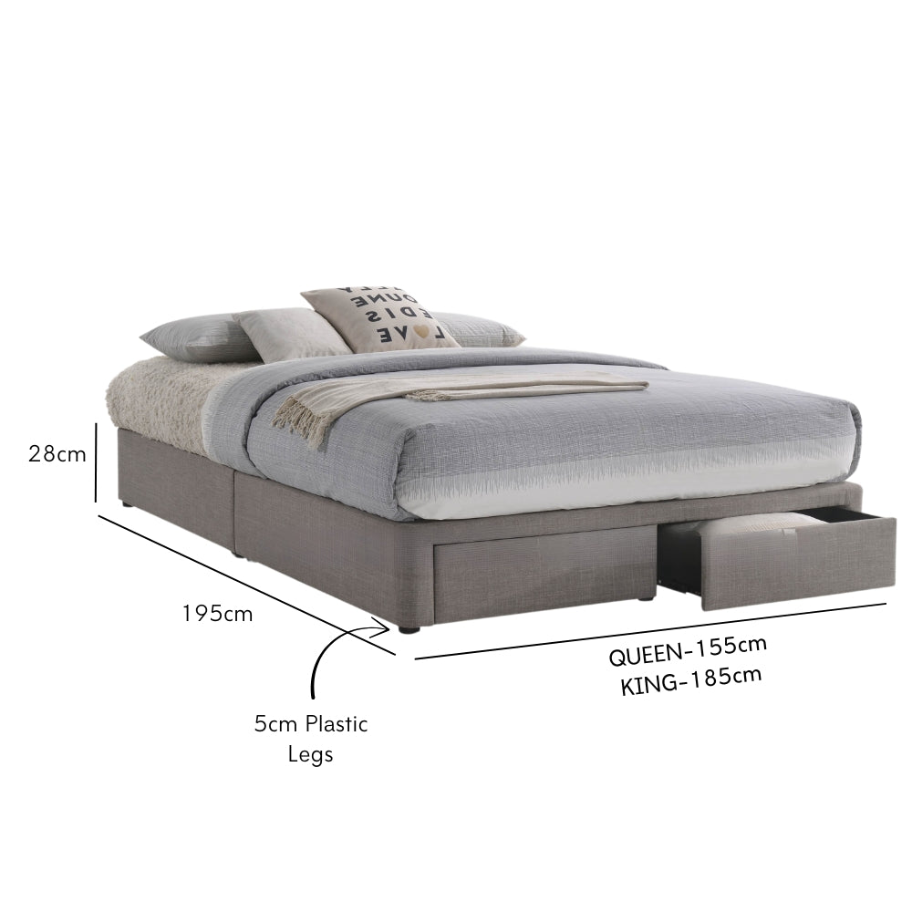 Harmony Premium Storage Bed Base Premium Bed Frame by Dunepine, Dubai UAE