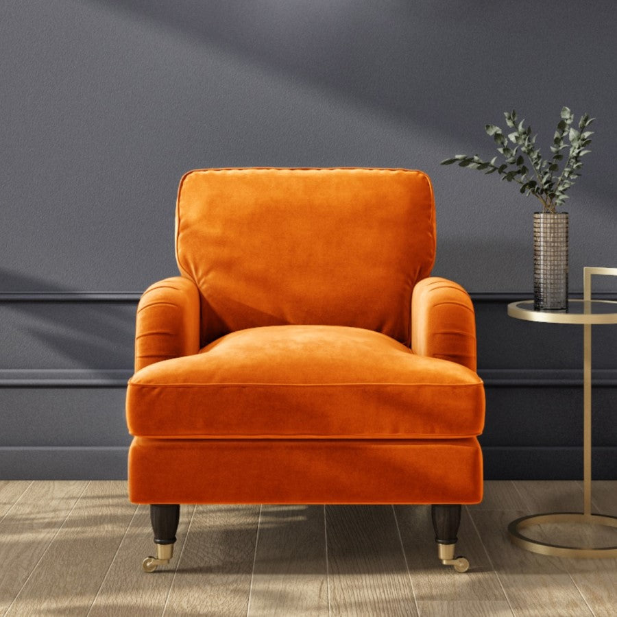 Ember Upholstered Fabric Armchair - Elegant upholstered fabric armchair by DunePine