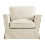 Load image into Gallery viewer, Beige armchair on a white background
