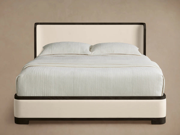 Sienna Curved Upholstered Bed – made in UAE by Dune & Pine