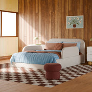 Tranquil Guard Upholstered Bed with Removable Safety Rails – Dune & Pine UAE