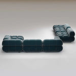 Load image into Gallery viewer, Modern blue sofa set on a white background
