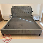 Load image into Gallery viewer, Upholstered bed kept in a bedroom without mattress