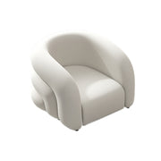 White armchair on a white background