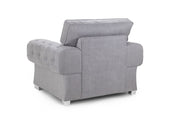 Gray armchair on a white background
