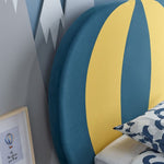 Load image into Gallery viewer, Blue and Yellow Fabric Kids Bed
