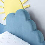 Load image into Gallery viewer, Blue Cloud Velvet Kids Bed
