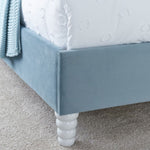 Load image into Gallery viewer, Blue Cloud Velvet Kids Bed
