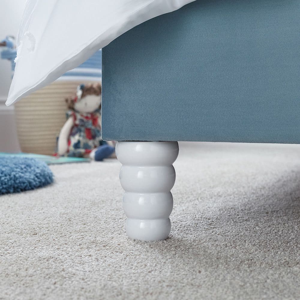 Blue Cloud Velvet Kids Bed