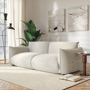 Beige Chenille 3 Seater Cloud Sofa sofa by DunePine - premium handmade upholstery available in UAE.