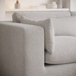 Load image into Gallery viewer, Large Beige Boucle Reversible 4 Seater Chaise Corner Sofa sofa by DunePine - premium handmade upholstery available in UAE.
