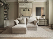 Florence 2-Seater Left Chaise Sofa - modern 2-seater chaise sofa with premium fabric, handcrafted by Dunepine, Dubai