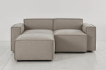 Load image into Gallery viewer, Mocha 2-Seater Left Chaise Sofa - modern 2-seater chaise sofa with premium fabric, handcrafted by Dunepine, Dubai
