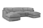 Inga Fullback Sofa Grey U Sofa in Shape, Corner - DunePine UAE