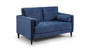 Velora Sofa Plush Blue Sofa in 2, Seater - DunePine UAE