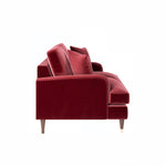 Load image into Gallery viewer, Burgundy Velvet 2 Seater Sofa sofa by DunePine - premium handmade upholstery available in UAE.
